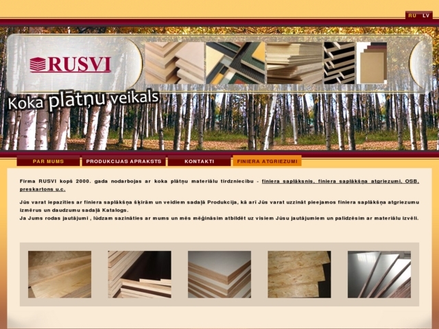 Rusvi, finiera veikals, SIA